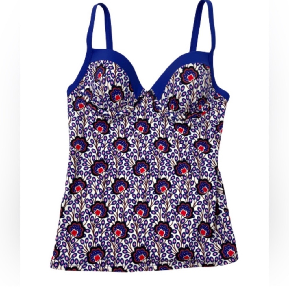 Boden Floral Print Swim Top